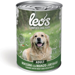 MONGE LATTINA LEO'S UMIDO DOG MANZO CON ORTAGGI GR. 415