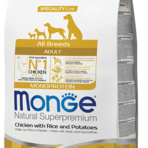 MONGE SPECIALITY LINE SECCO DOG ALL BREEDS ADULT POLLO RISO E PATATE KG 2,5